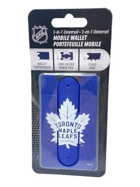 Toronto Maple Leafs 3-in-1 Universal Back Of The Phone Wallet Cord Keeper Stand